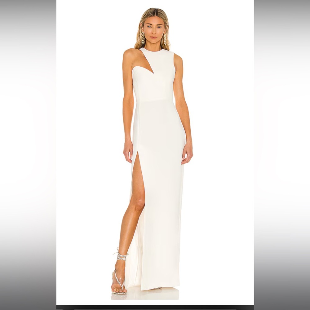 Amanda Uprichard X REVOLVE Gilda Gown in Ivory